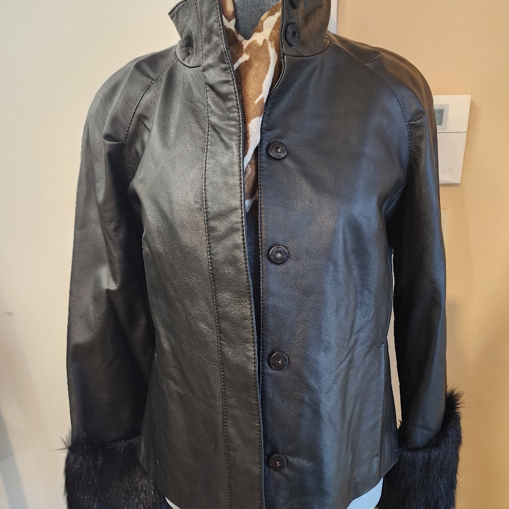 Terry Levis classic Luxuries Genuine Leather Jacket.New wyth tag.